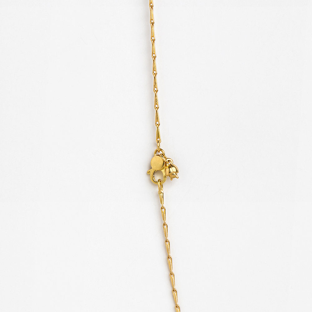 Pine needle chain (18K gold)