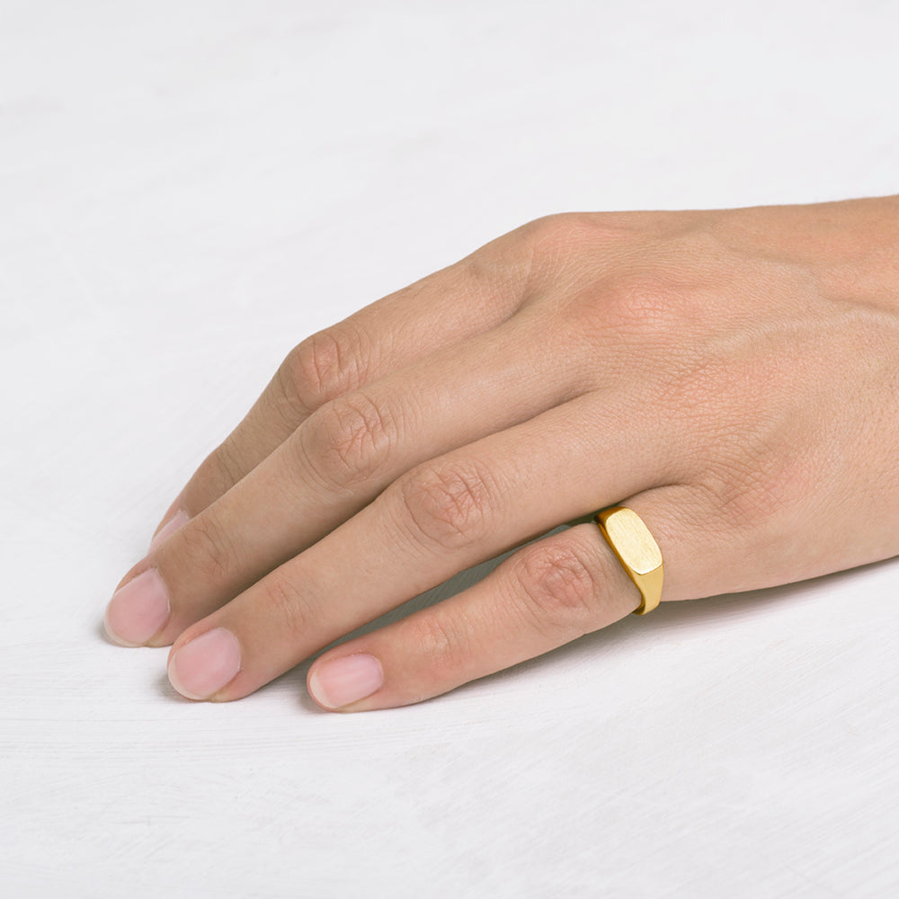 Signet Ring (Narrow Rectangle)