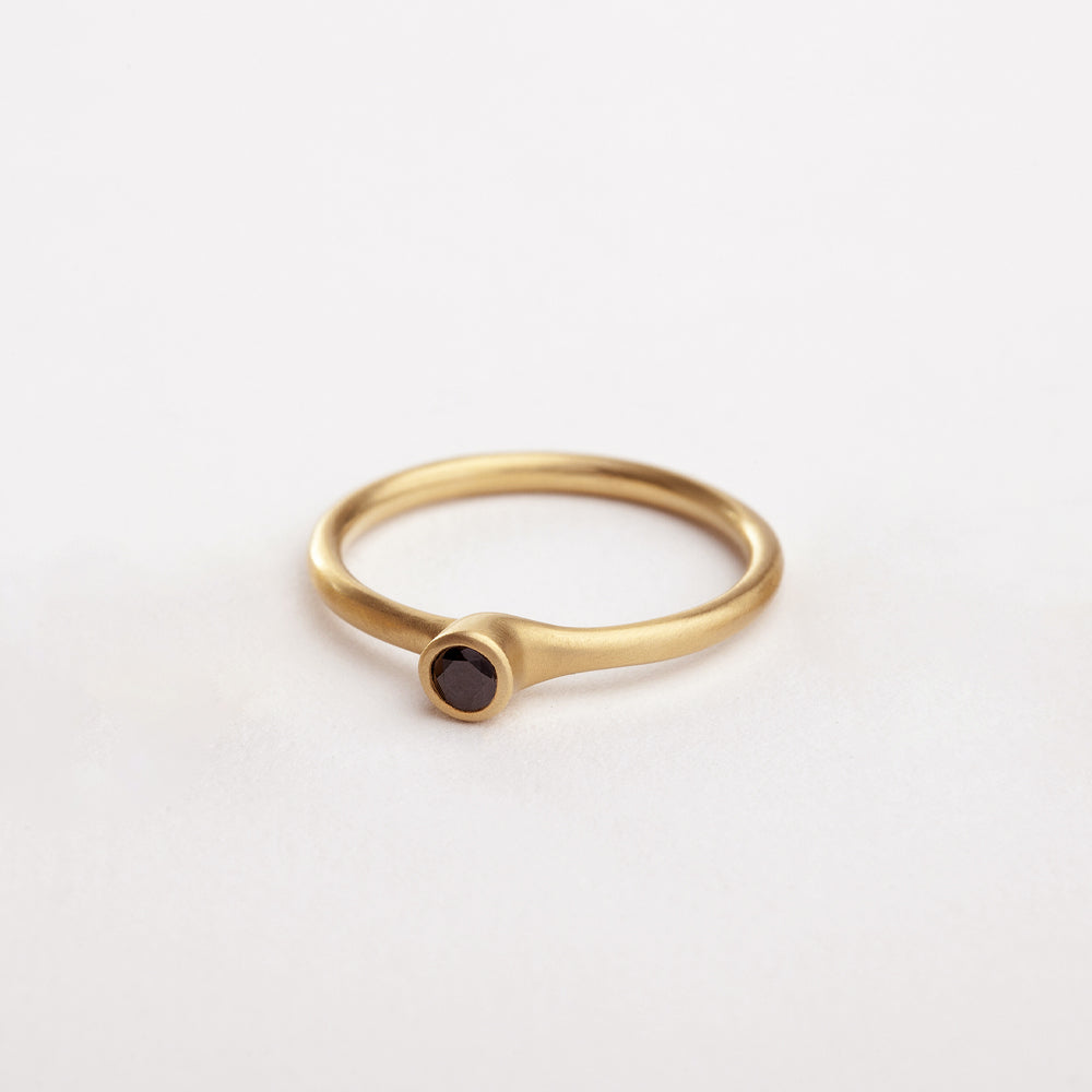 Black Asymmetrical Ring