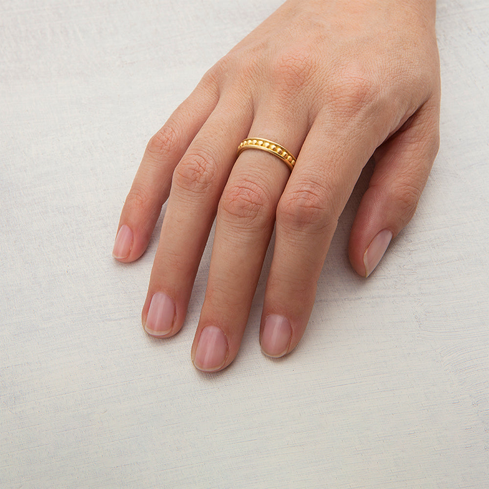 Roman Beaded Ring (Large)