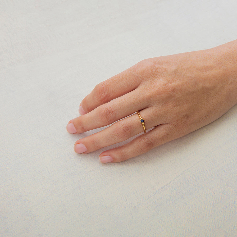 Ruby String Ring (Small Round)