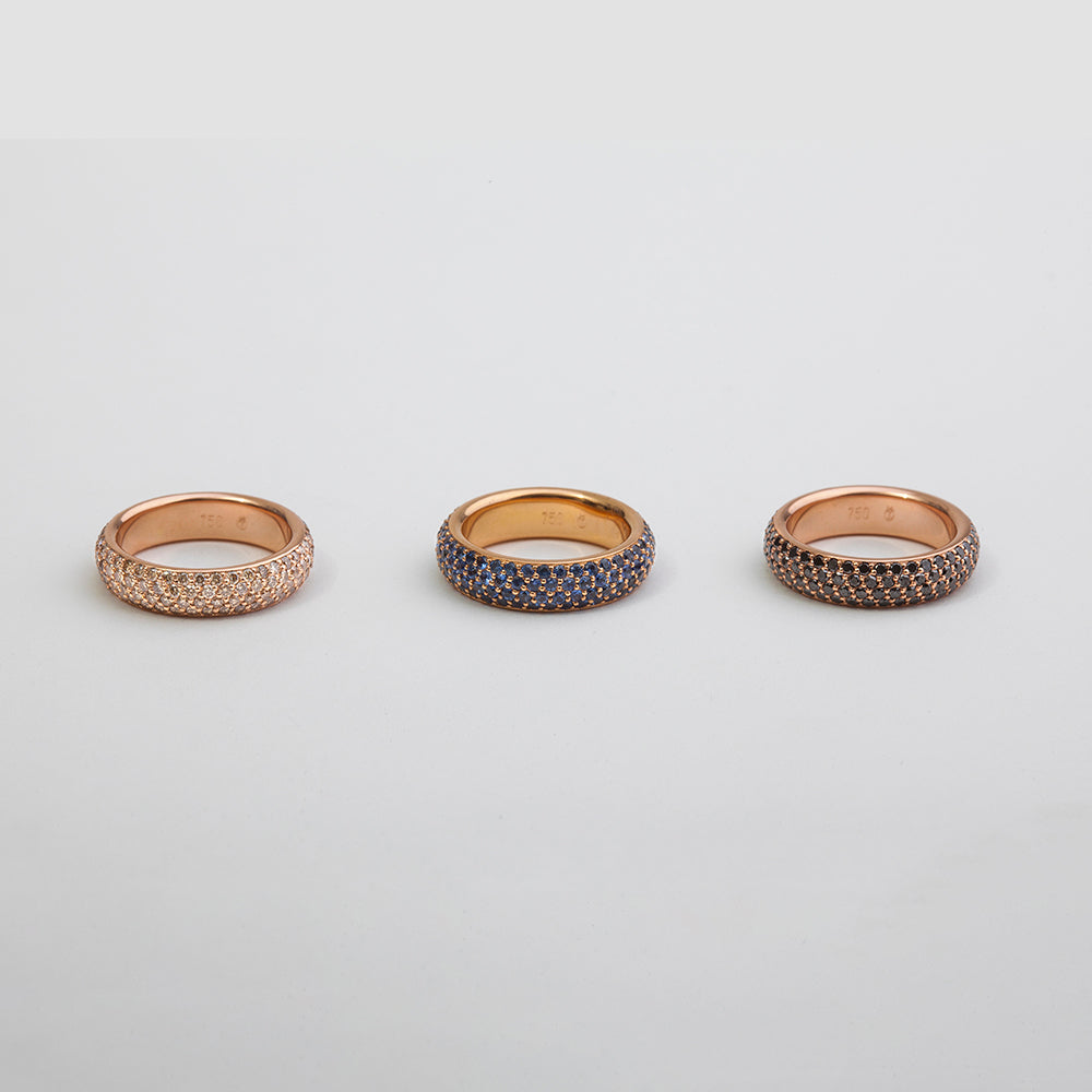 Sapphires Ring (4 Rows)