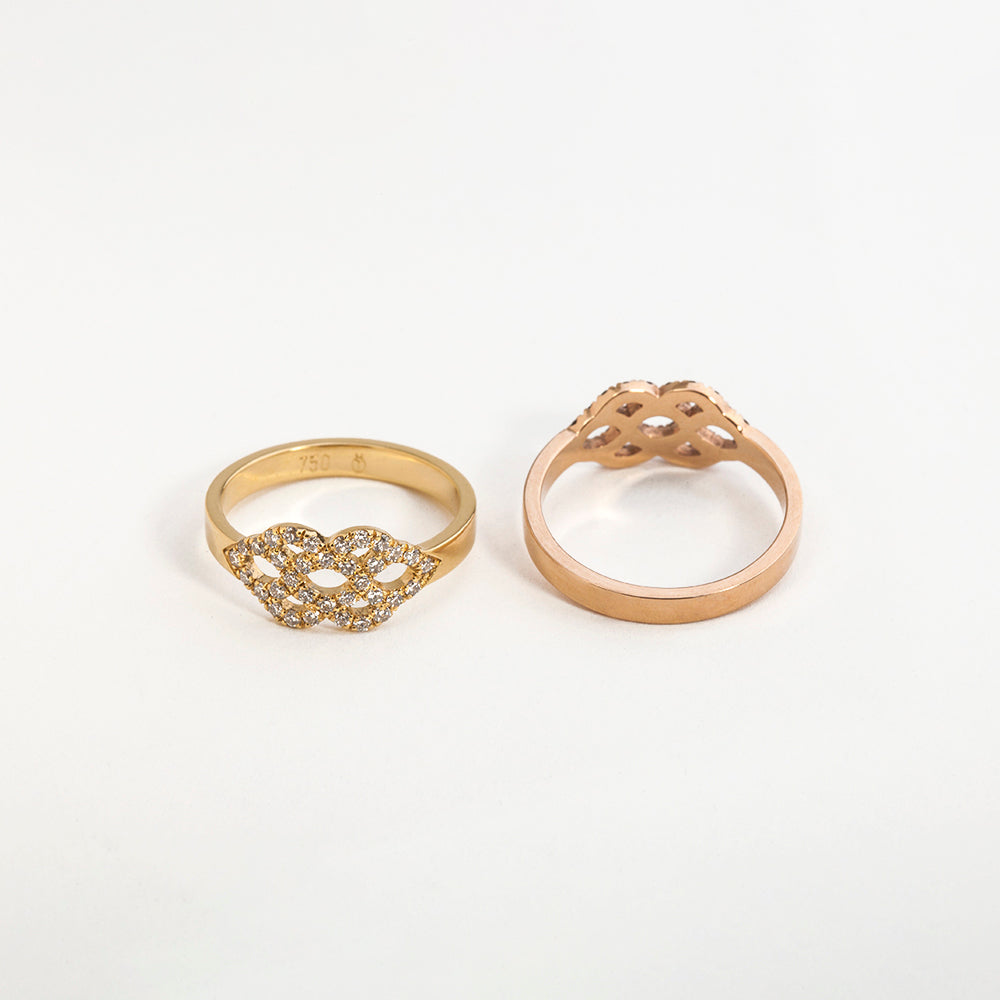 Parisian Black Lace Ring (Medium)