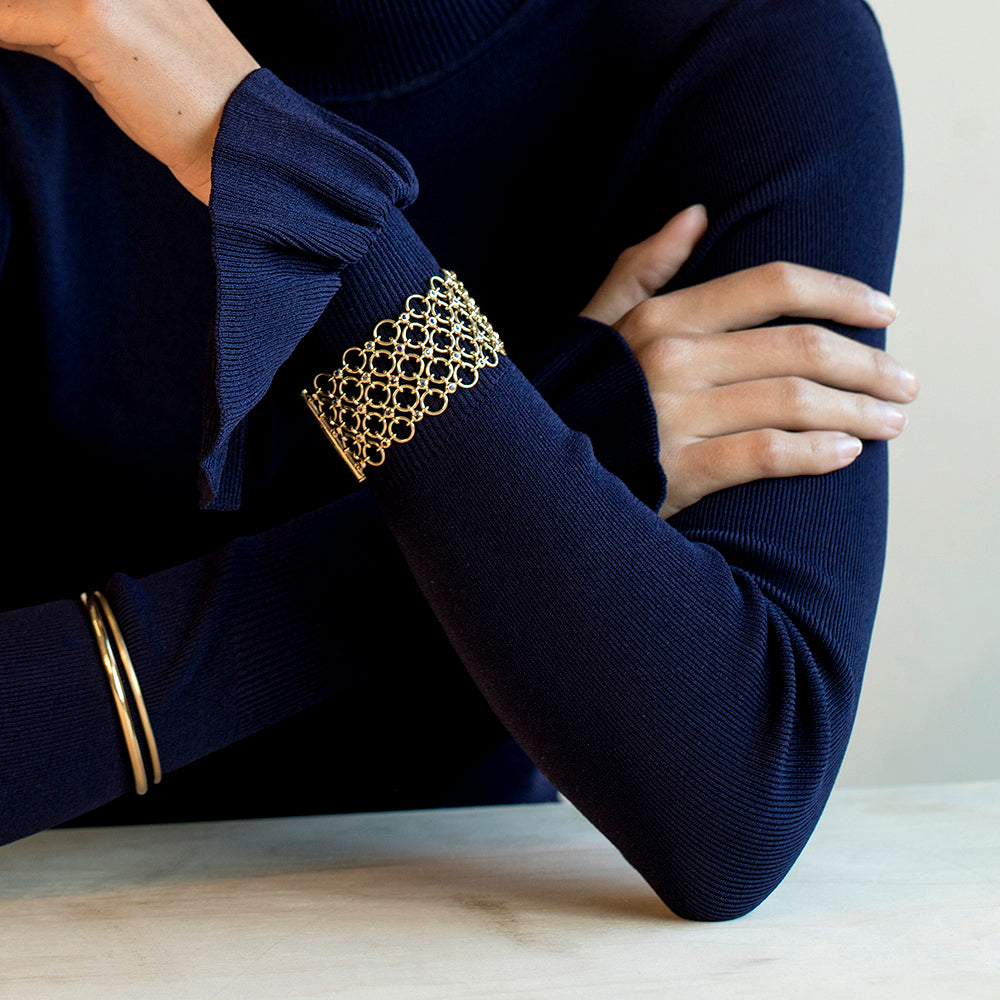 Net With Sapphires Bracelet