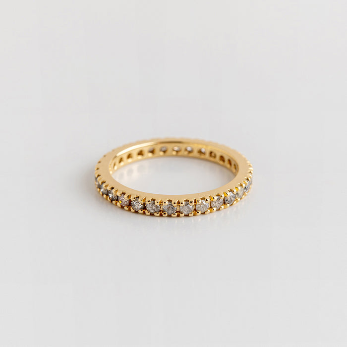 Gray Pave Ring