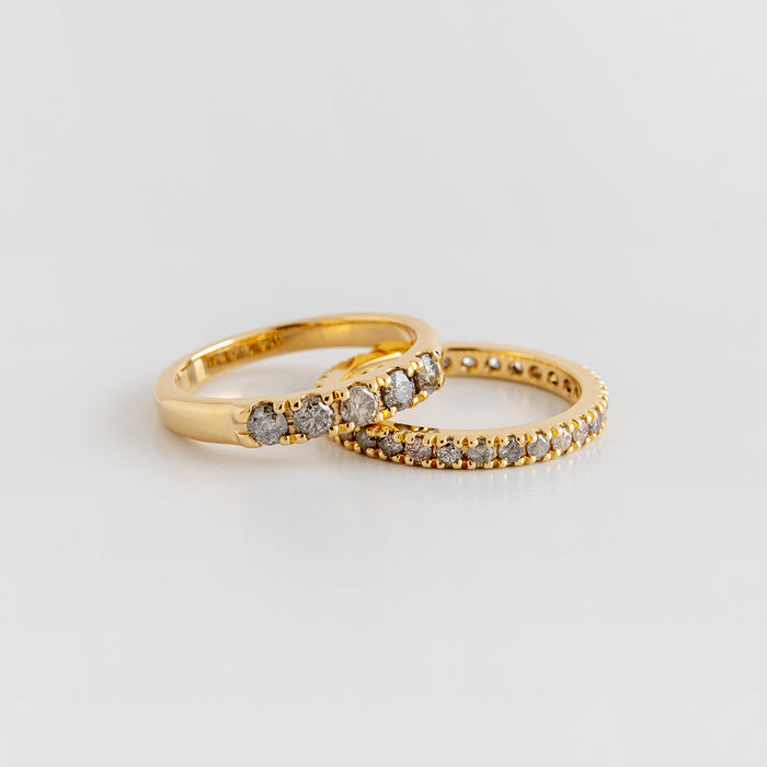 Gray Pave Ring