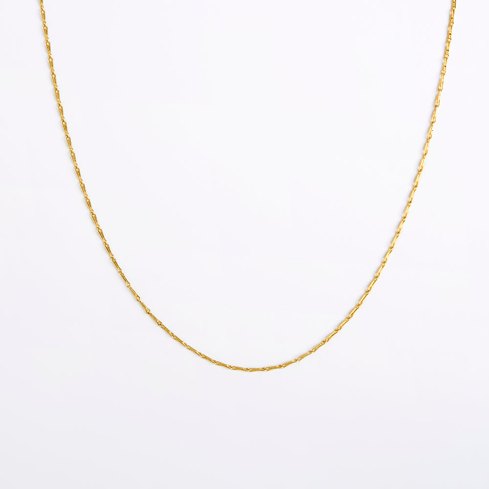 Pine needle chain (18K gold)
