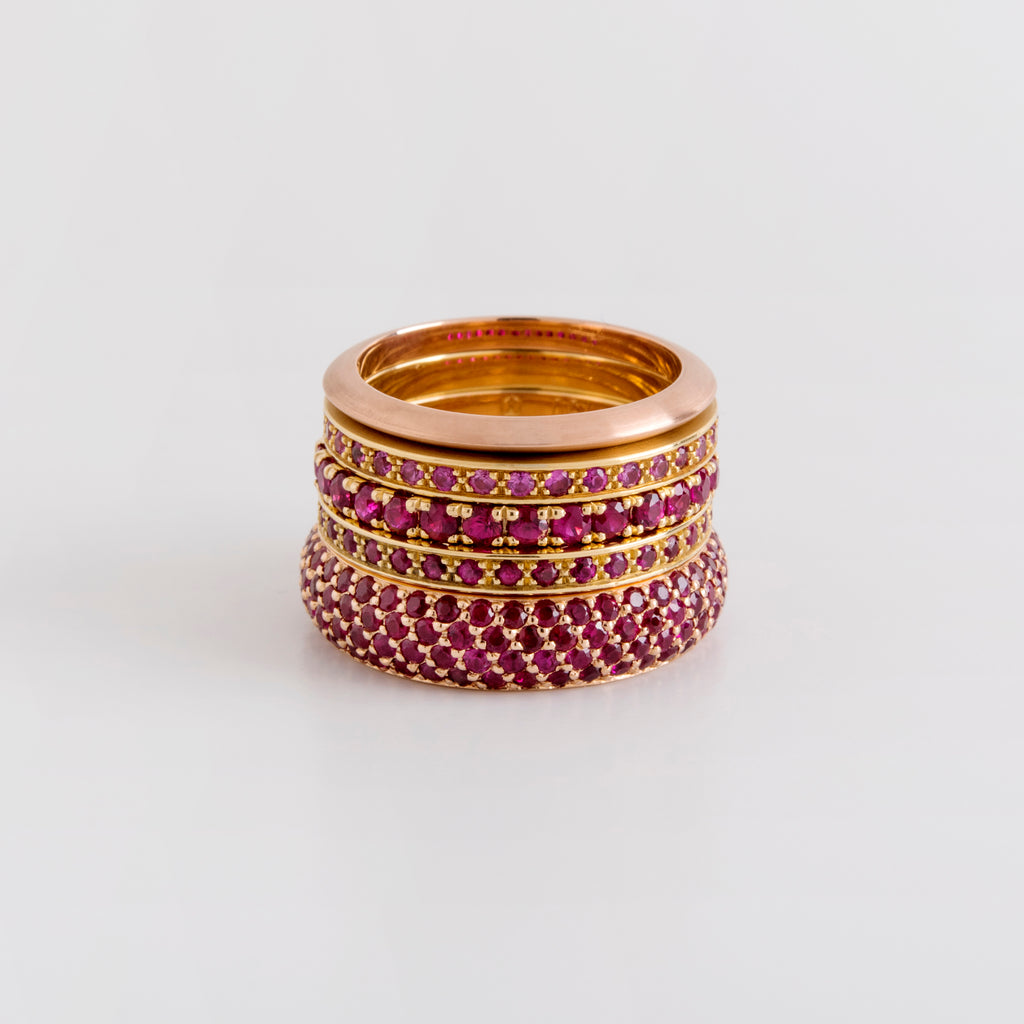 Eternity Rubies Ring (Oval)