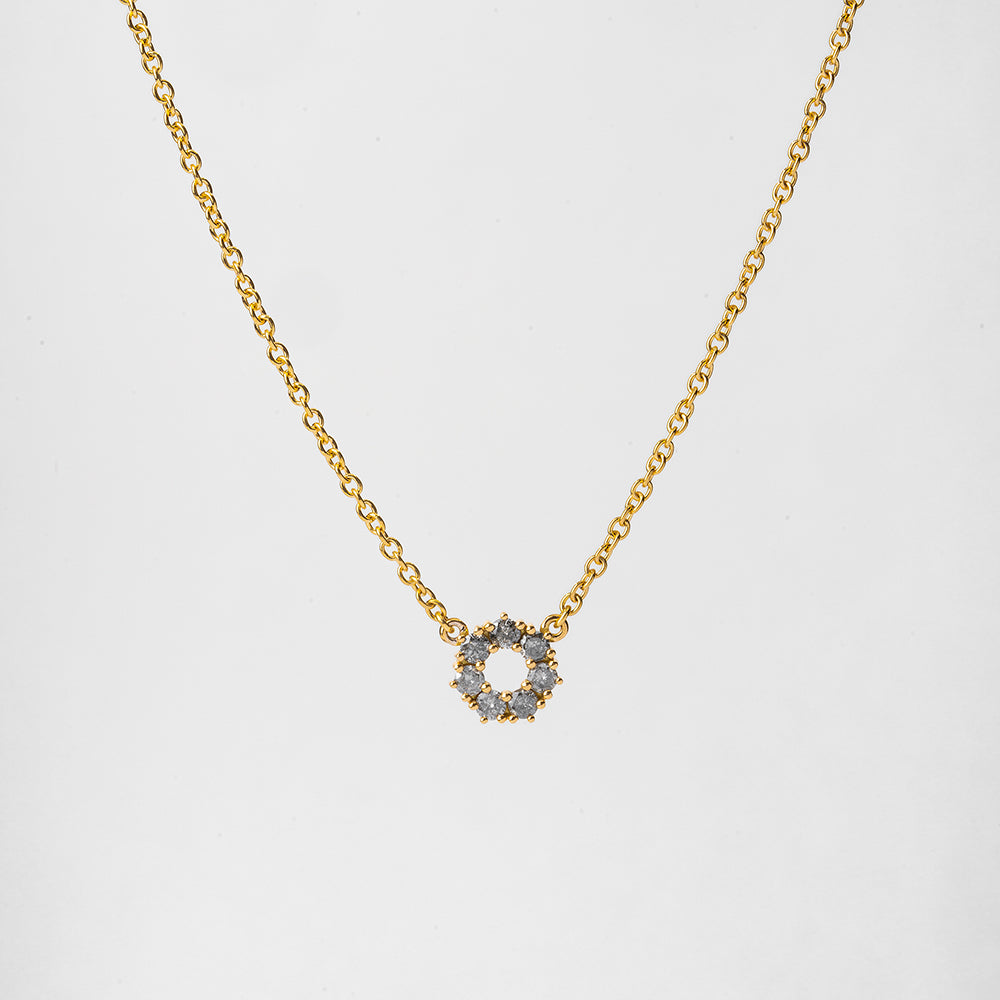 Gray Diamonds Bouquet Pendant