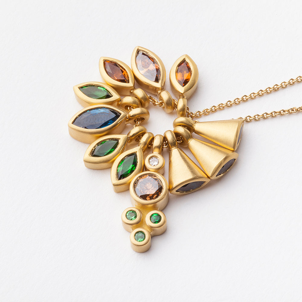 Blue Feather Pendant