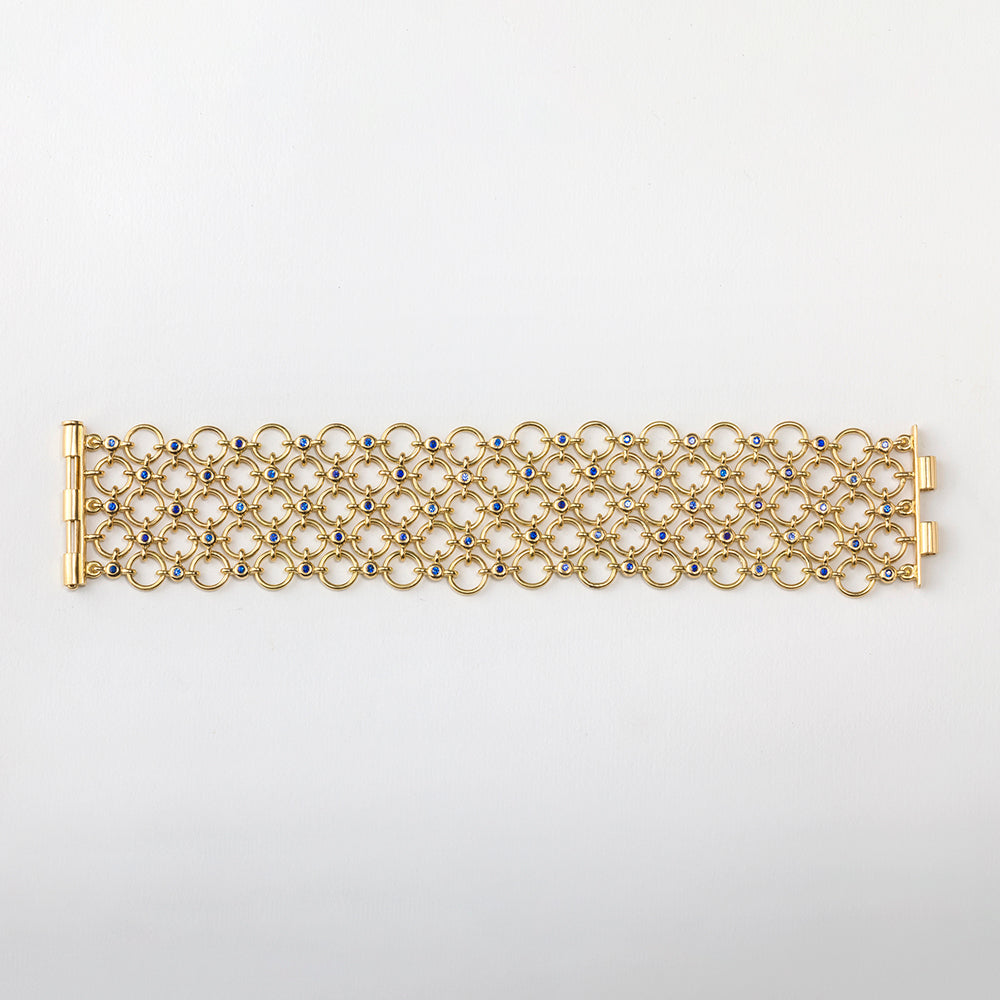 Net With Sapphires Bracelet