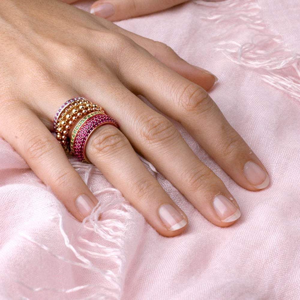Rubies Ring (4 Rows)