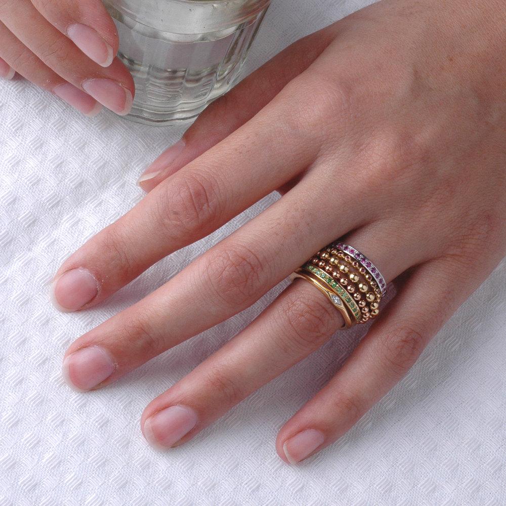 Ball Beaded Ring (Large)
