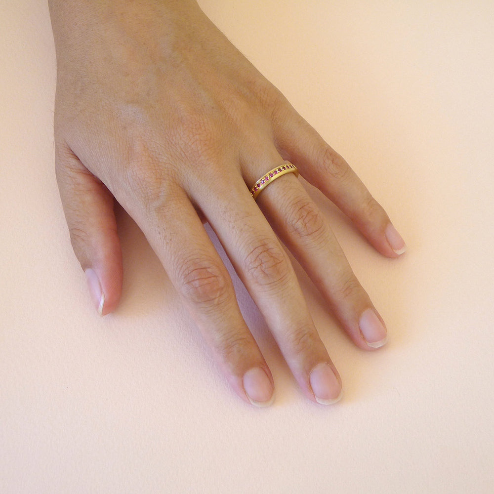 Eternity Rubies Ring (Oval)
