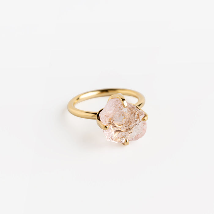 Raw Morganite Ring