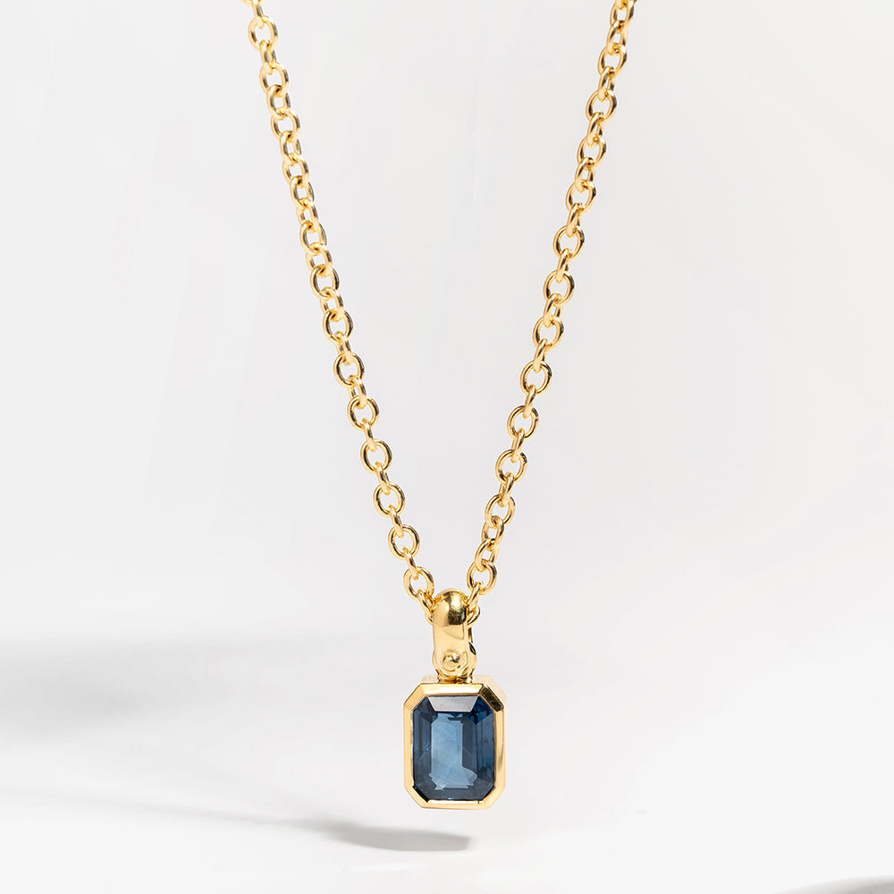 Large Perfect Blue Sapphire Pendant