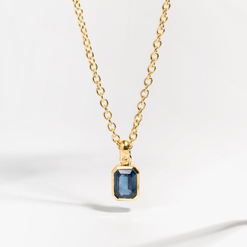 Large Perfect Blue Sapphire Pendant