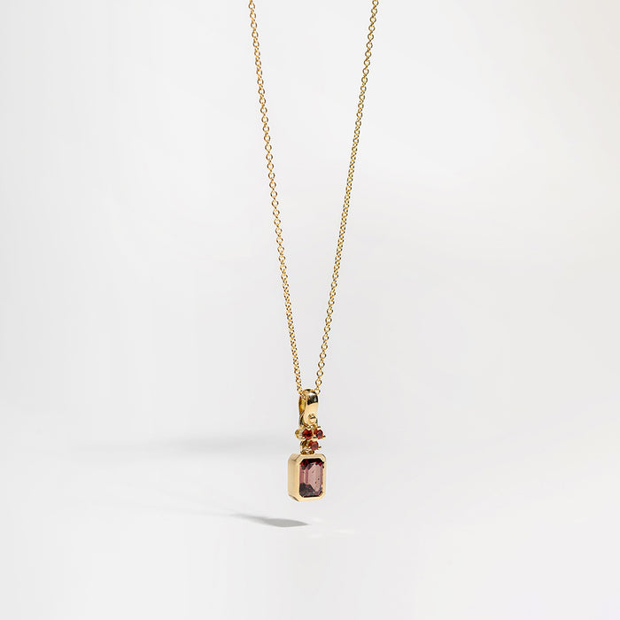 Pinkish-Brown Sapphire Pendant