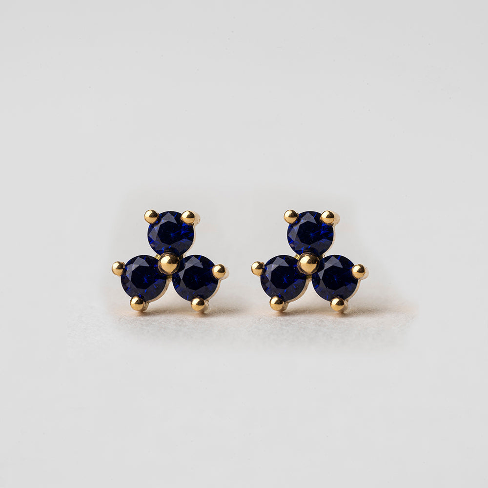 Sapphire Vane Earrings (Large)