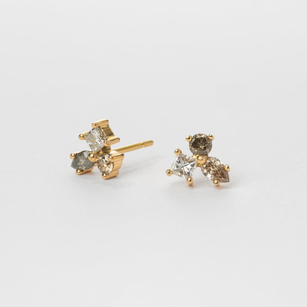 Diamond Clutter Earrings