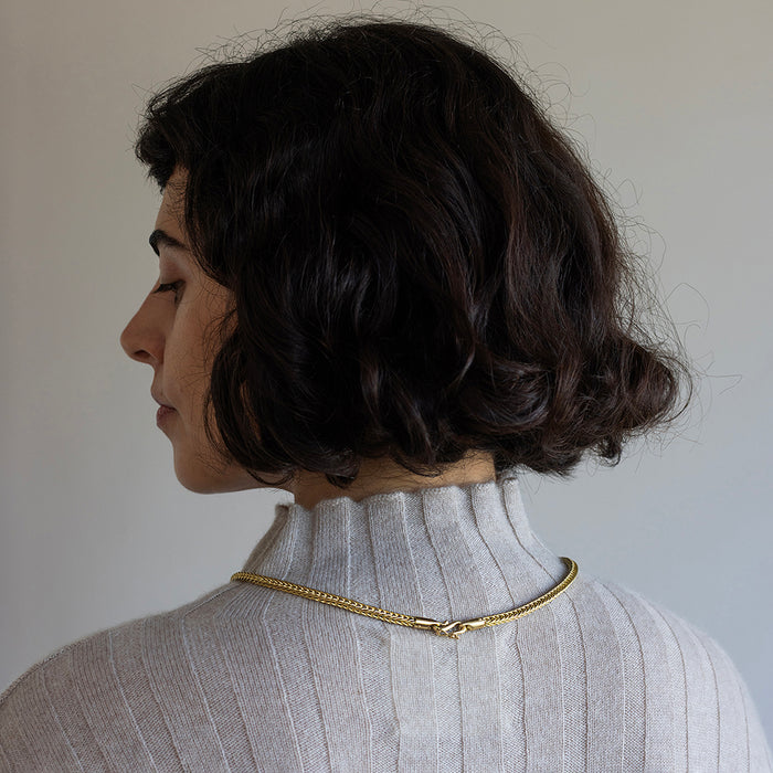 Wheat Hand Made Chain (18K Gold)