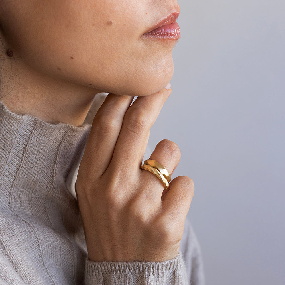 Faceted Ring (Thin)