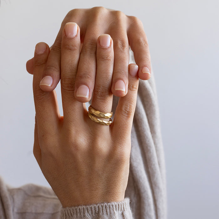 Faceted Ring (Wide)