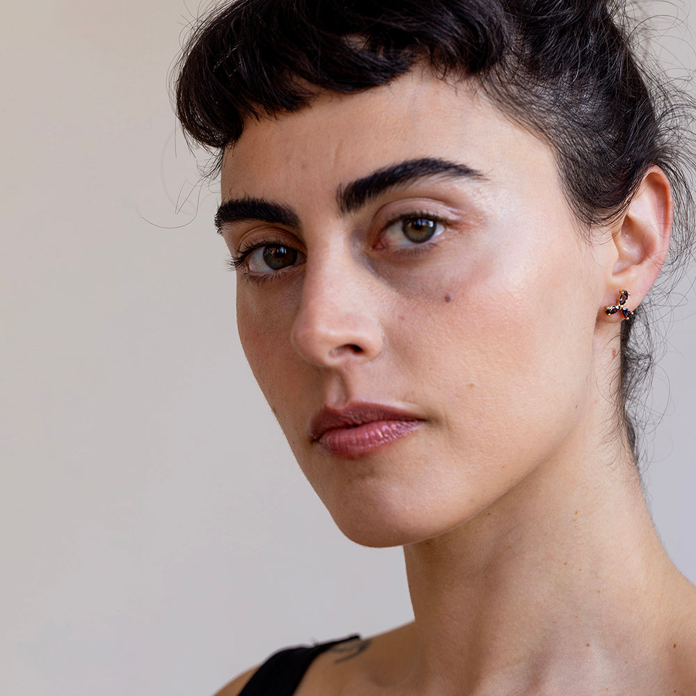 Diamond Clutter Earrings