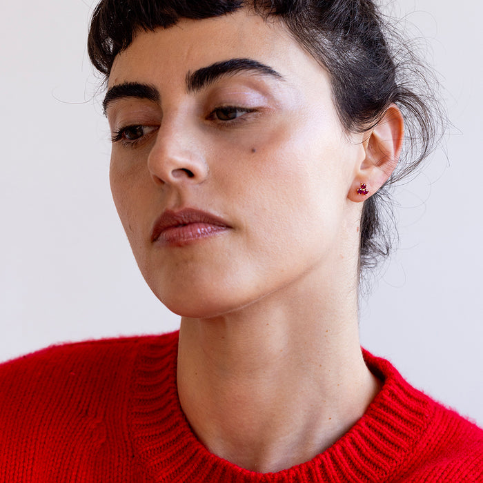 Red Vane Earrings (Small)