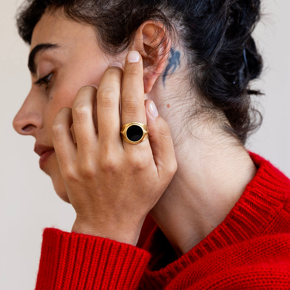 Large Onyx Ring