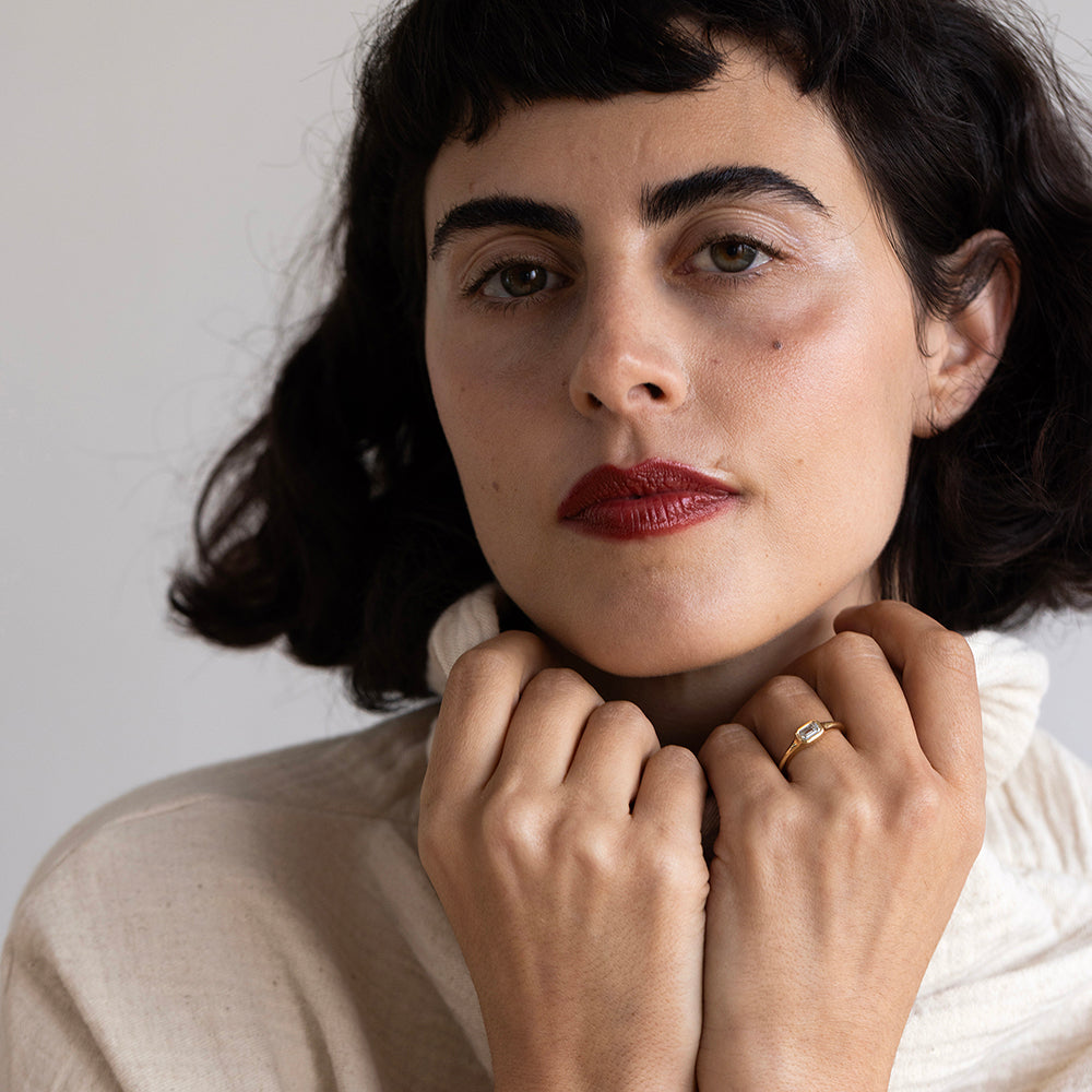 Diamond Ring (Emerald Cut)