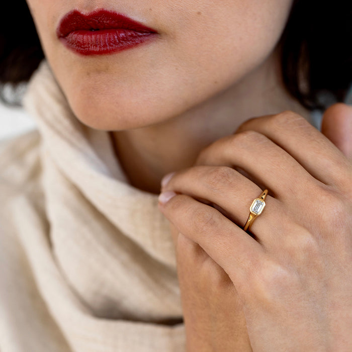 Diamond Ring (Emerald Cut)