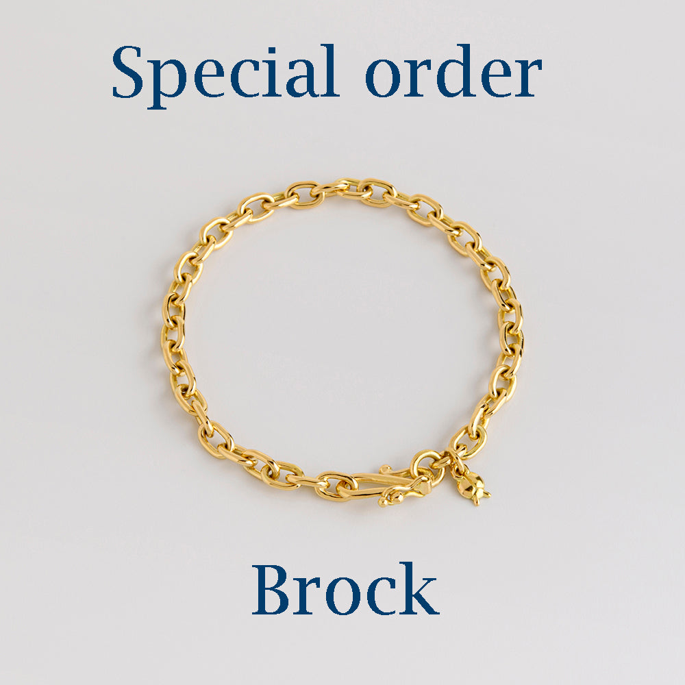 Special order- Oval Handmade Link Bracelet Brock