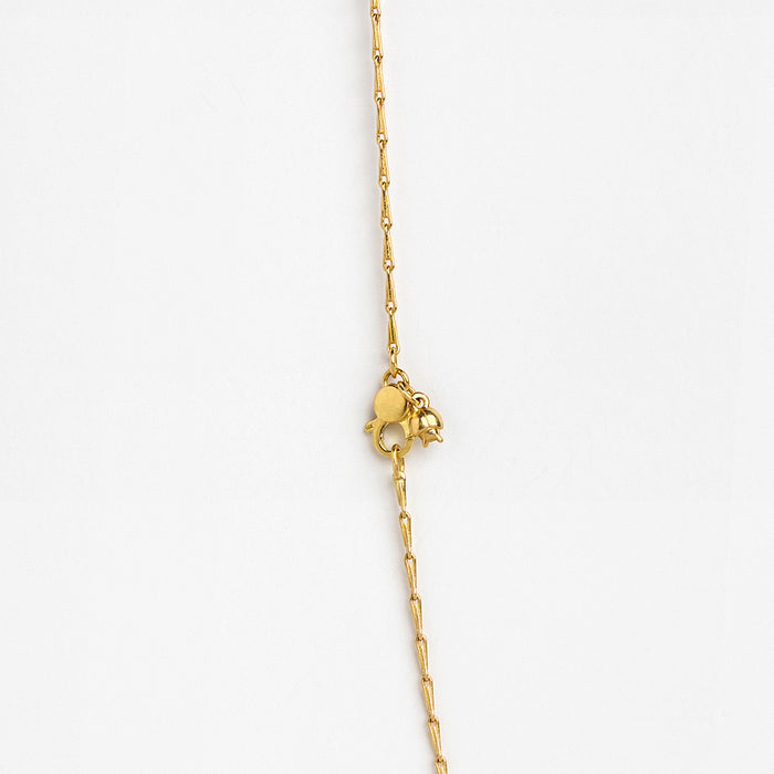 Pine needle chain (18K gold)
