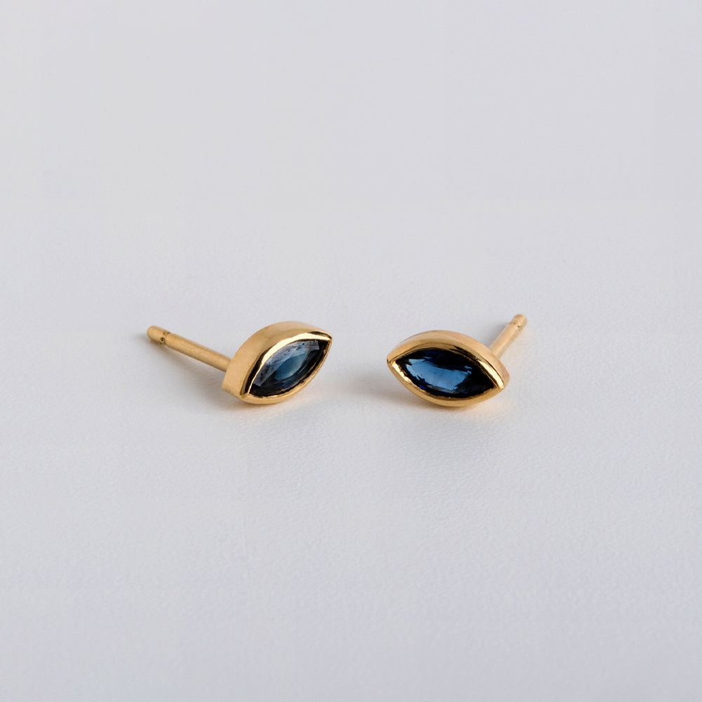 Blue Marquise Earrings