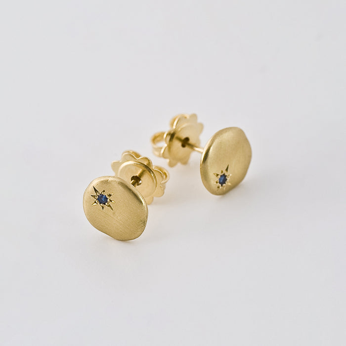 Cloud With Sapphire Earrings