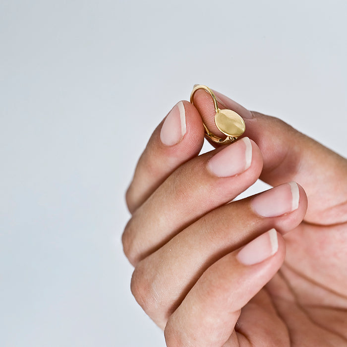 Dangle Plain Cloud Earrings
