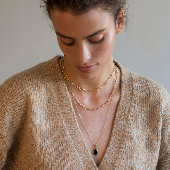 Four Link Hand Made Chain (18K Gold)