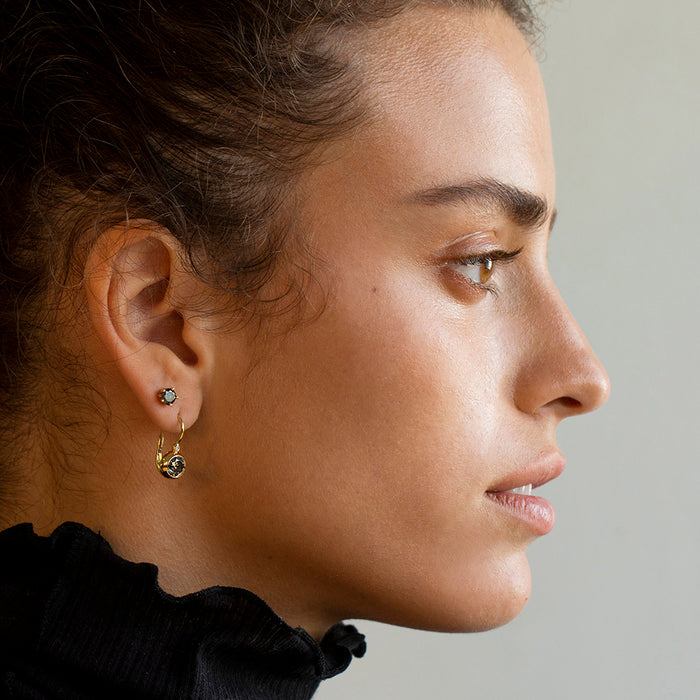 Prong Gray Diamond Earrings (2 TCW)