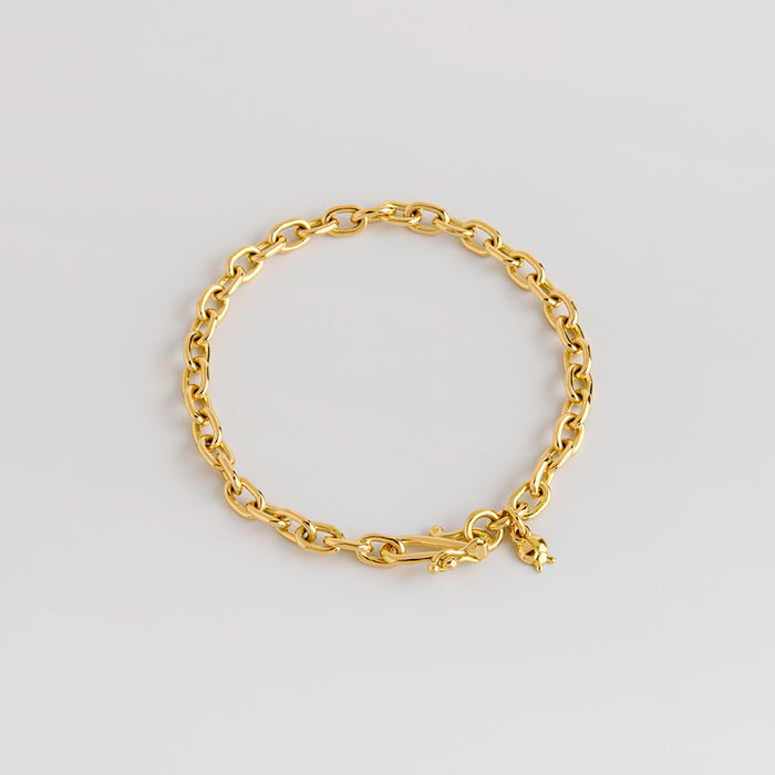 Oval Handmade Link Bracelet