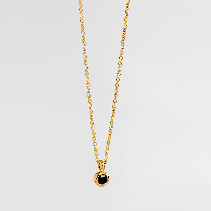 Tiny Black Diamond (Round)