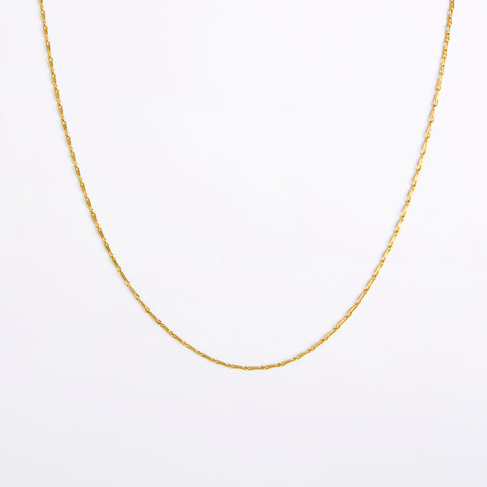 Pine needle chain (18K gold)