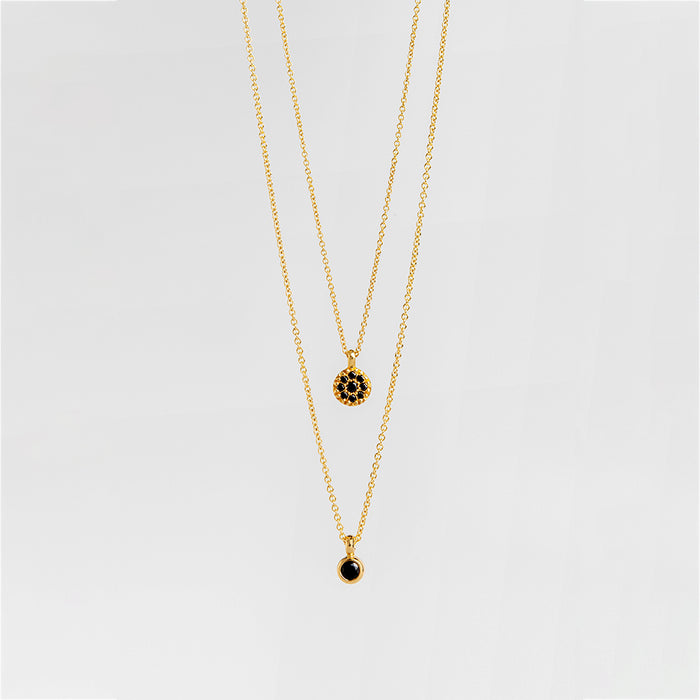 Tiny Black Diamond (Round)