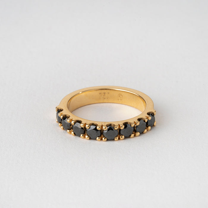 Large Black Pave Ring (1.2 TCW)