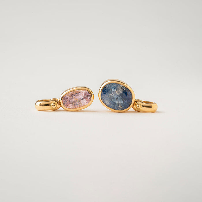 Blue Sapphire Pendant (Wide oval)