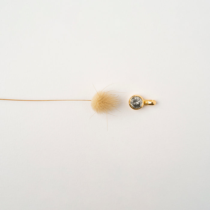 Gray Diamond Pendant (Round)