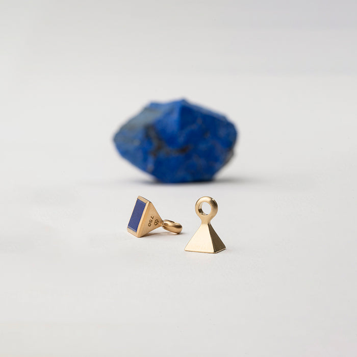 Blue Pyramid Weight Pendant