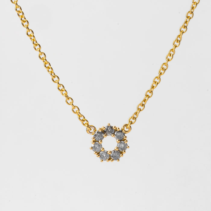 Gray Diamonds Bouquet Pendant