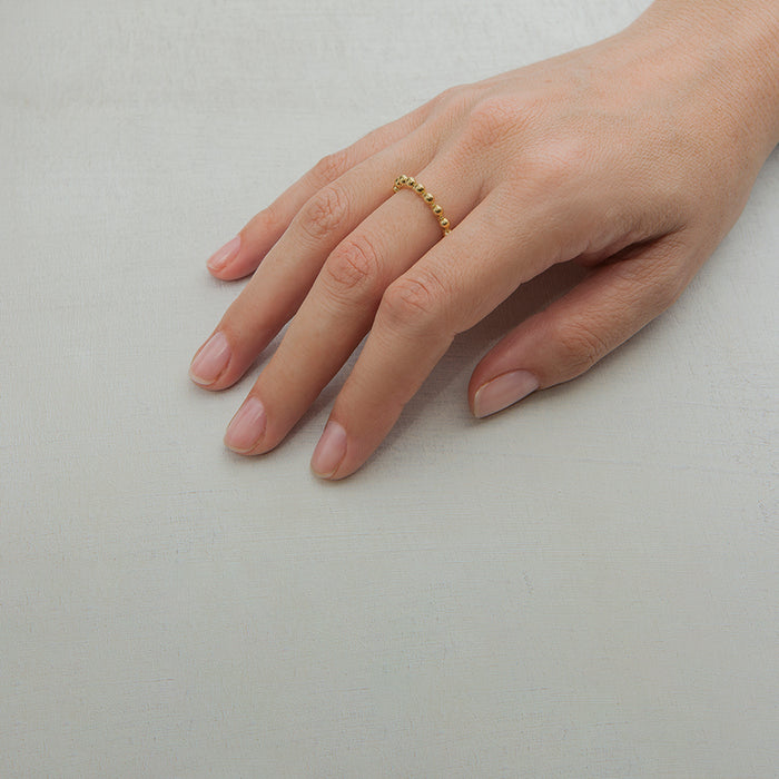 Ball Beaded Ring (Large)