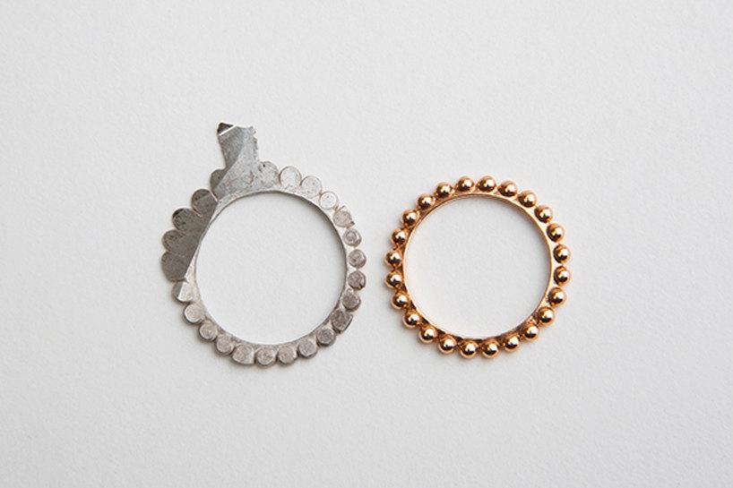 Rose Gold Ball Beaded Ring, Gold Eternity Ring, Dainty Stacking Band, 14k 18k Gold Ring, Modern Minimal Ring, Unique Wedding Ring Thin Band